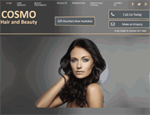 Tablet Screenshot of cosmohairandbeauty.com